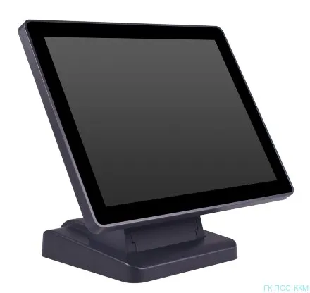 картинка Сенсорный монитор POSCenter EVA-150 (15", 4:3, 1024х768, VGA, P-CAP touch - USB, MSR) черный от магазина ККМ.ЦЕНТР