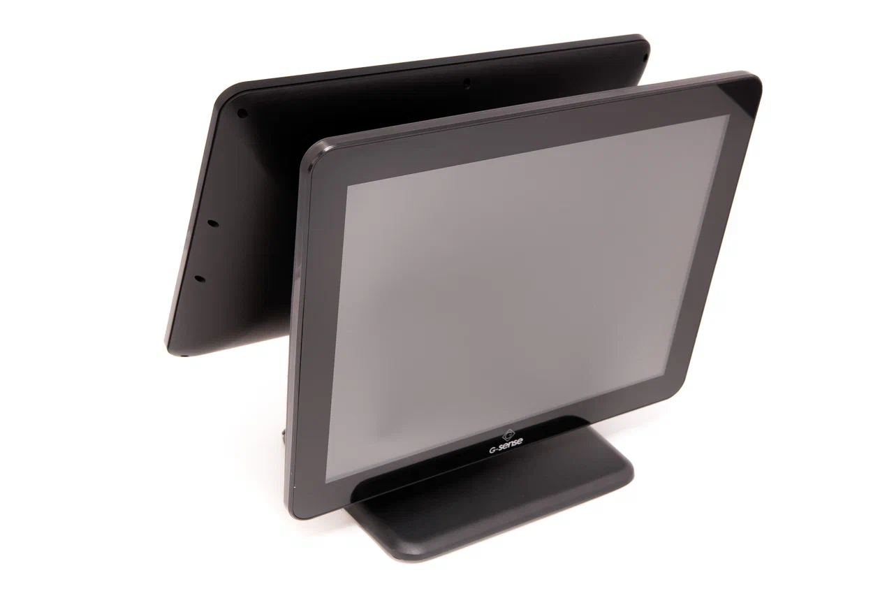 Сенсорный терминал G-SENSE Juniour Force Plus NF, черный (15", J6412, 8 Gb (DDR4), SSD 128 Gb (M.2), без MSR, 6*USB, 2*COM, без ОС, wall mount, BT+WiFi, со вторым монитором 15")